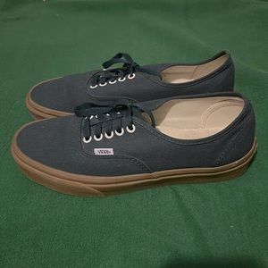 New Navy Blue Vans with Gum sole.